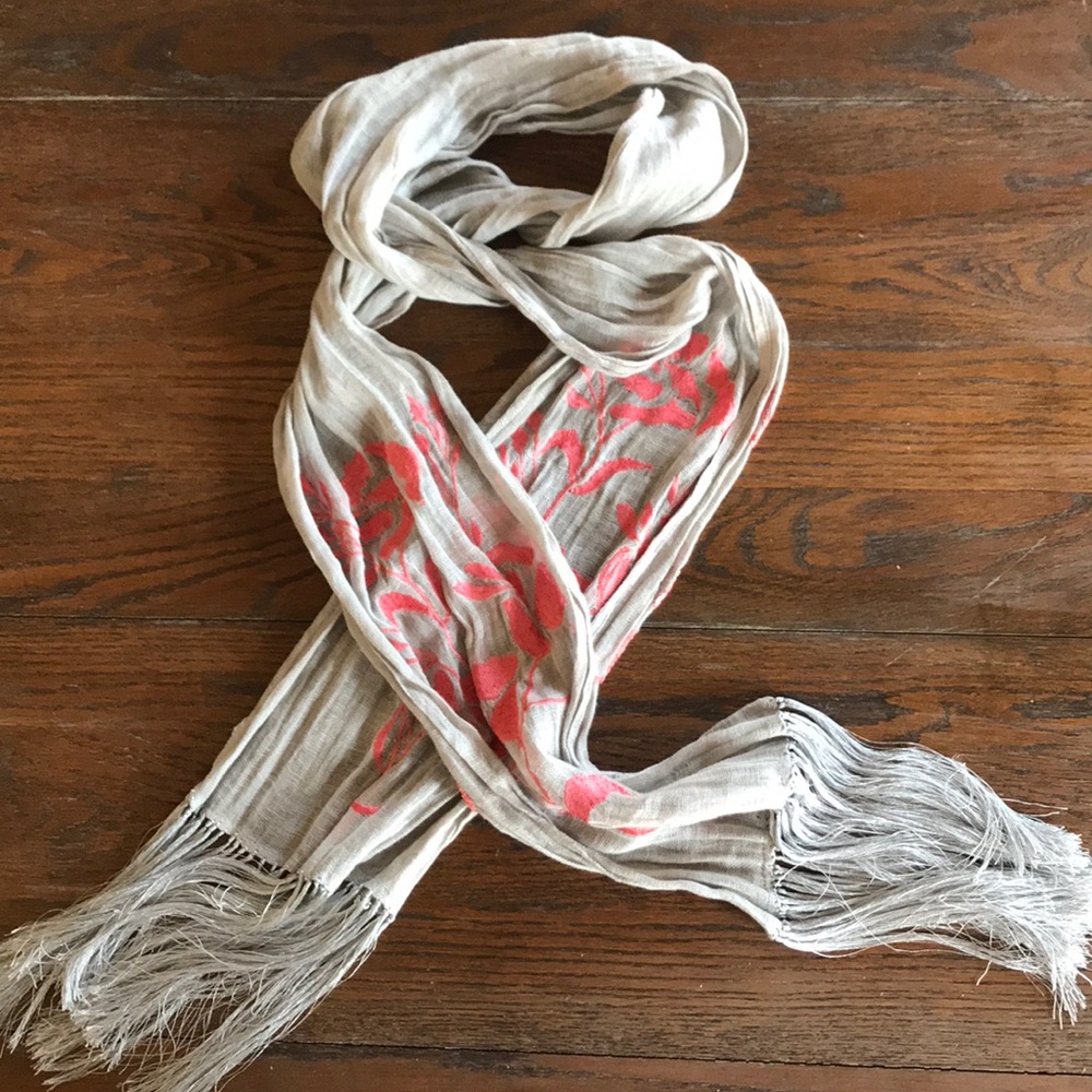 Anthropologie Silver Scarf